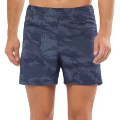 Clothing^Salomon Outlet – Agile 5In Short – Men'S Night Sky/Print/Night Sky