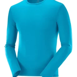 Clothing^Salomon Outlet – Agile Long-Sleeve T-Shirt – Men'S Barrier Reef/Heather|Goji Berry