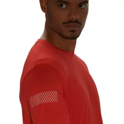 Clothing^Salomon Outlet – Agile Long-Sleeve T-Shirt – Men'S Barrier Reef/Heather|Goji Berry