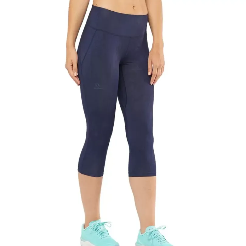 Clothing^Salomon Outlet – Agile Mid Tight – Women'S Night Sky