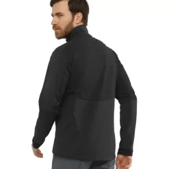 Clothing^Salomon Outlet – Agile Softshell Jacket – Men'S Barrier Reef/Black|Black