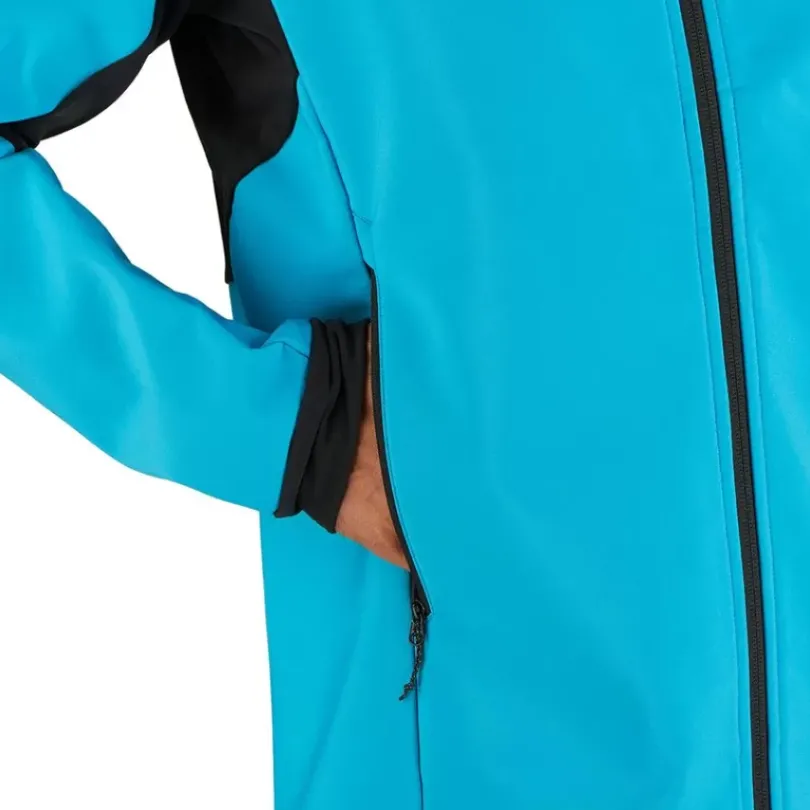 Clothing^Salomon Outlet – Agile Softshell Jacket – Men'S Barrier Reef/Black|Black