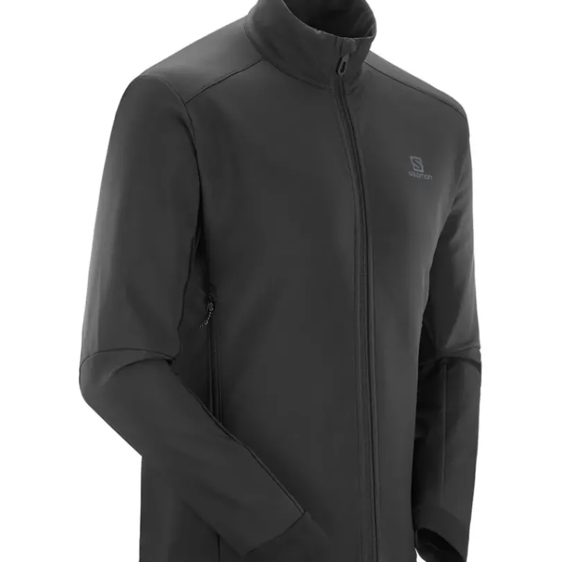 Clothing^Salomon Outlet – Agile Softshell Jacket – Men'S Barrier Reef/Black|Black