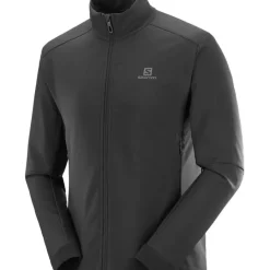Clothing^Salomon Outlet – Agile Softshell Jacket – Men'S Barrier Reef/Black|Black