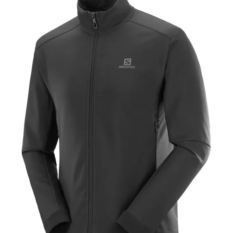 Clothing^Salomon Outlet – Agile Softshell Jacket – Men'S Barrier Reef/Black|Black
