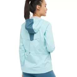 Clothing^Salomon Outlet – Bonatti 2.5 Layer Jacket – Women'S Crystal Blue/Mallard Blue|Red Chili/Black