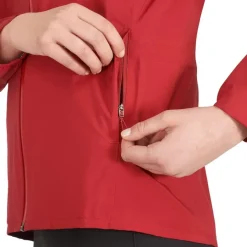 Clothing^Salomon Outlet – Bonatti 2.5 Layer Jacket – Women'S Crystal Blue/Mallard Blue|Red Chili/Black