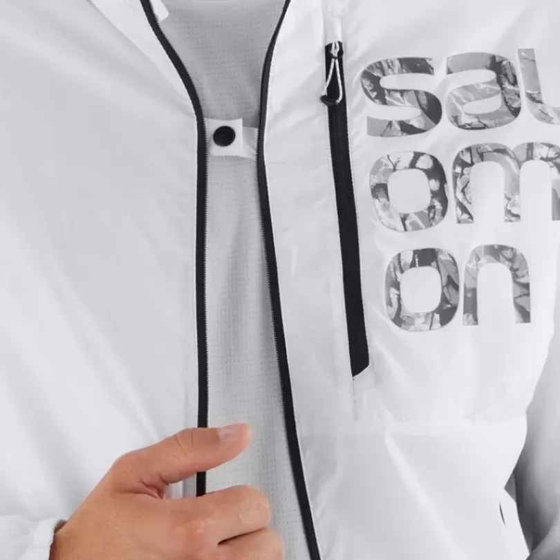 Clothing^Salomon Outlet – Bonatti Cross Fz Hoodie – Men'S Nautical Blue White|White Black
