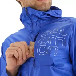 Clothing^Salomon Outlet – Bonatti Cross Fz Hoodie – Men'S Nautical Blue White|White Black