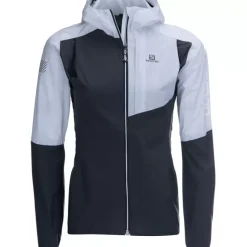 Clothing^Salomon Outlet – Bonatti Trail Waterproof Jacket – Women'S Ebony/White
