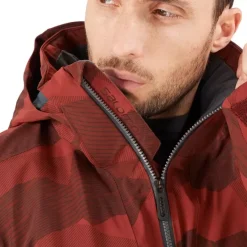 Clothing^Salomon Outlet – Brilliant Jacket – Men'S Roasted Cashew/Print/Ebony|Rum Raisin/Print