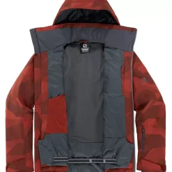Clothing^Salomon Outlet – Brilliant Jacket – Men'S Roasted Cashew/Print/Ebony|Rum Raisin/Print