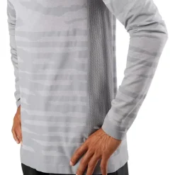 Clothing^Salomon Outlet – Camo Long-Sleeve T-Shirt – Men'S Alloy/Heather|Black/Heather