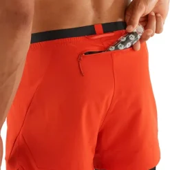 Clothing^Salomon Outlet – Cross 2-In-1 Short – Men'S Black|Black White|Fiery Red