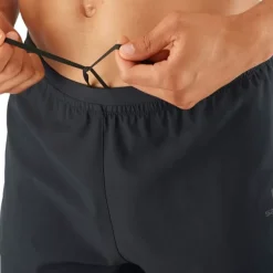 Clothing^Salomon Outlet – Cross 2-In-1 Short – Men'S Black|Black White|Fiery Red
