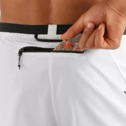 Clothing^Salomon Outlet – Cross 2-In-1 Short – Men'S Black|Black White|Fiery Red