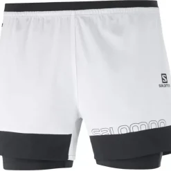 Clothing^Salomon Outlet – Cross 2-In-1 Short – Men'S Black|Black White|Fiery Red
