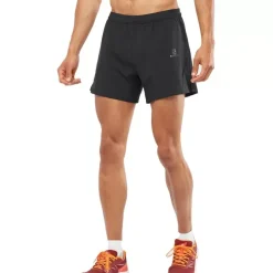 Clothing^Salomon Outlet – Cross 5In Short – Men'S Black|Fiery Red Cabernet|Nautical Blue|Pool Blue