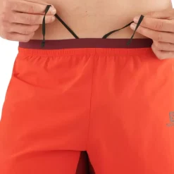 Clothing^Salomon Outlet – Cross 5In Short – Men'S Black|Fiery Red Cabernet|Nautical Blue|Pool Blue
