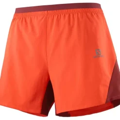 Clothing^Salomon Outlet – Cross 5In Short – Men'S Black|Fiery Red Cabernet|Nautical Blue|Pool Blue