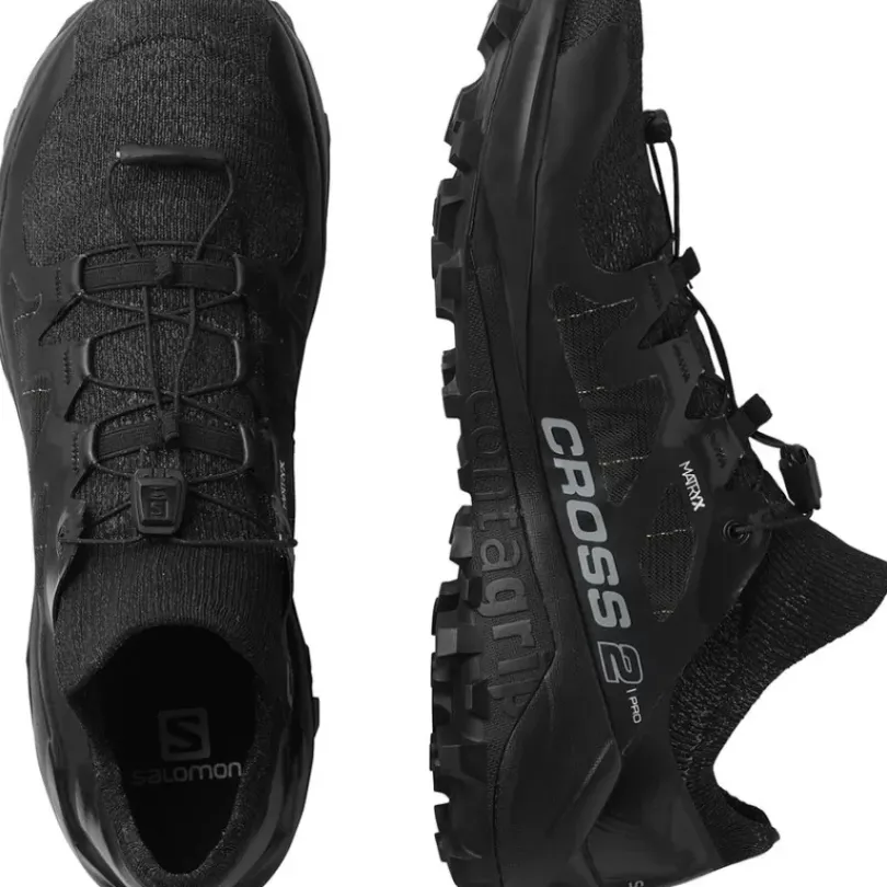 Footwear^Salomon Outlet – Cross Pro 2 Trail Running Shoe – Men'S Black/Monument/Stormy Weather