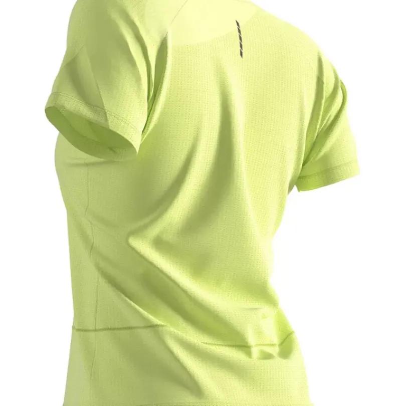 Clothing^Salomon Outlet – Cross Run Short-Sleeve T-Shirt – Women'S Provence/Heather/Nautical Blue|Sunny Lime/Heather|White