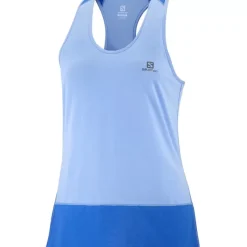 Clothing^Salomon Outlet – Cross Run Tank – Women'S Beach Glass/Pool Blue/Heather|Provence/Heather/Nautical Blue|Sunny Lime/Heather|White