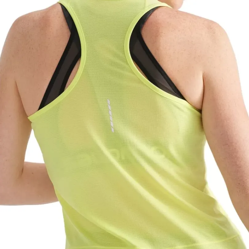 Clothing^Salomon Outlet – Cross Run Tank – Women'S Beach Glass/Pool Blue/Heather|Provence/Heather/Nautical Blue|Sunny Lime/Heather|White