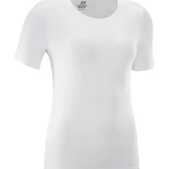 Clothing^Salomon Outlet – Elevate Move'On T-Shirt – Women'S Balsam Green|Dark Denim|Ebony|White