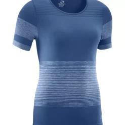 Clothing^Salomon Outlet – Elevate Move'On T-Shirt – Women'S Balsam Green|Dark Denim|Ebony|White