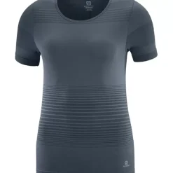 Clothing^Salomon Outlet – Elevate Move'On T-Shirt – Women'S Balsam Green|Dark Denim|Ebony|White