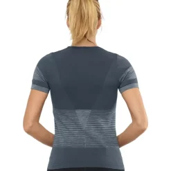Clothing^Salomon Outlet – Elevate Move'On T-Shirt – Women'S Balsam Green|Dark Denim|Ebony|White