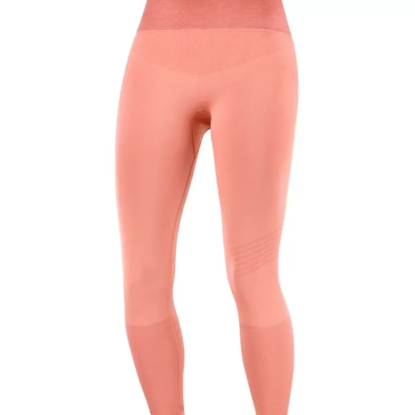 Clothing^Salomon Outlet – Elevate Move On Tight – Women'S Brick Dust|Copen Blue