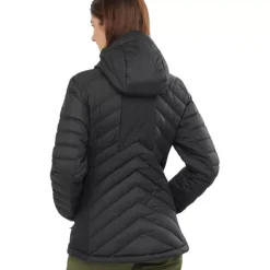Clothing^Salomon Outlet – Essential Xwarm Down Hooded Jacket – Women'S Barrier Reef|Black