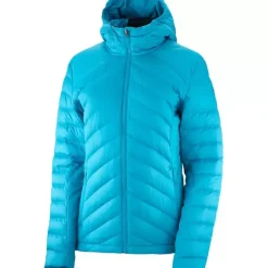 Clothing^Salomon Outlet – Essential Xwarm Down Hooded Jacket – Women'S Barrier Reef|Black