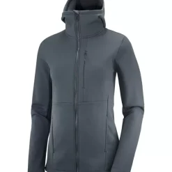 Clothing^Salomon Outlet – Essential Xwarm Hooded Jacket – Women'S Ebony|Lavender Gray
