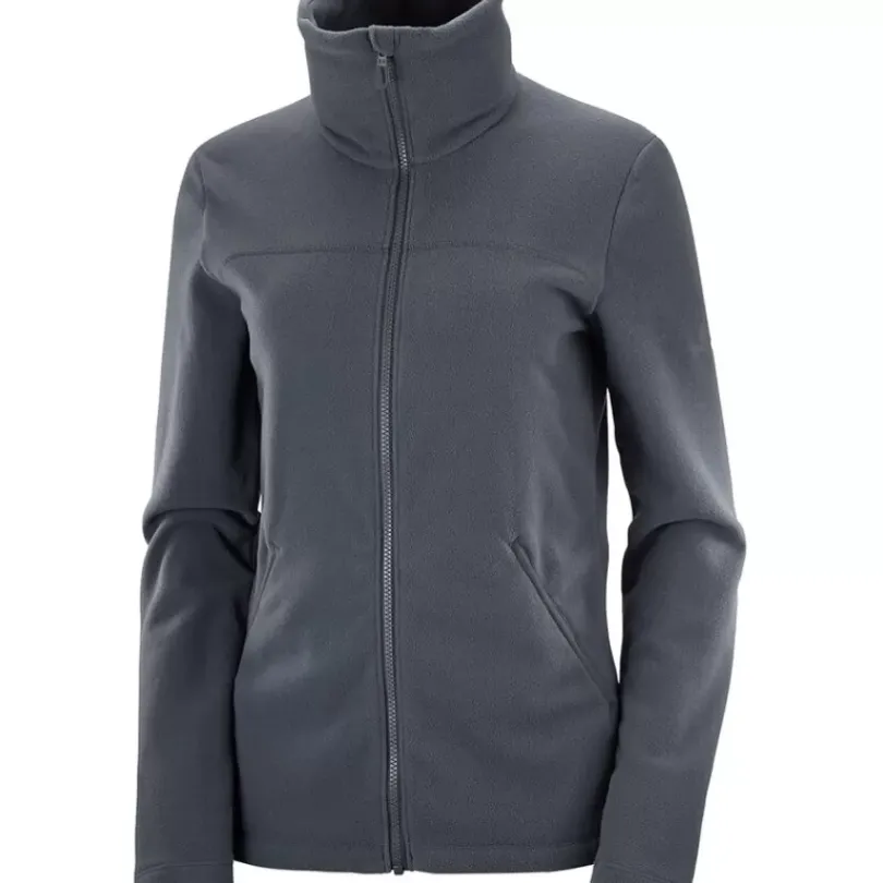 Clothing^Salomon Outlet – Essential Cosy Fleece Full-Zip Jacket – Women'S Ebony|Mallard Blue|Sirocco|Wrought Iron