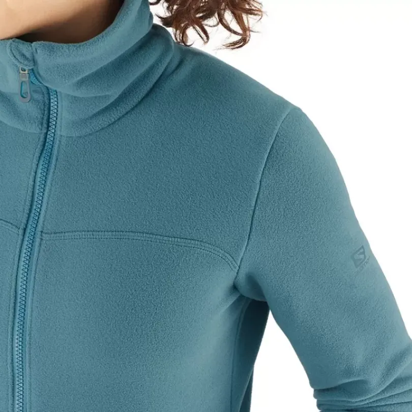 Clothing^Salomon Outlet – Essential Cosy Fleece Full-Zip Jacket – Women'S Ebony|Mallard Blue|Sirocco|Wrought Iron