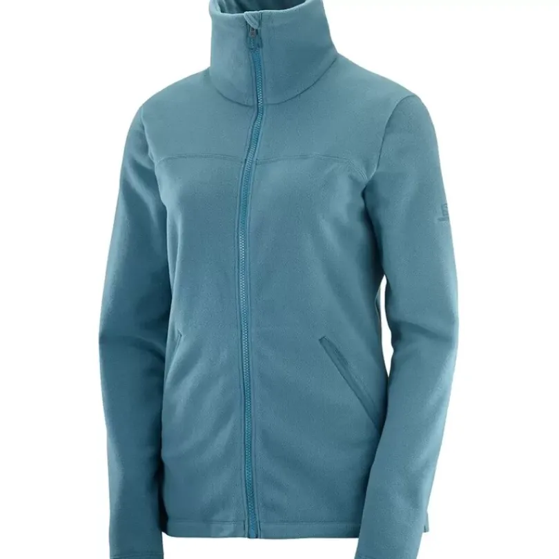 Clothing^Salomon Outlet – Essential Cosy Fleece Full-Zip Jacket – Women'S Ebony|Mallard Blue|Sirocco|Wrought Iron