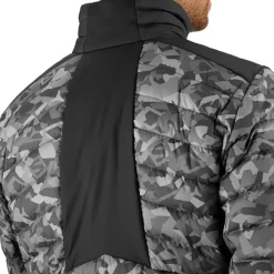 Clothing^Salomon Outlet – Essential Xwarm Down Jacket – Men'S Barrier Reef|Black/Black/Print|Wrought Iron