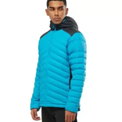Clothing^Salomon Outlet – Essential Xwarm Down Hooded Jacket – Men'S Barrier Reef