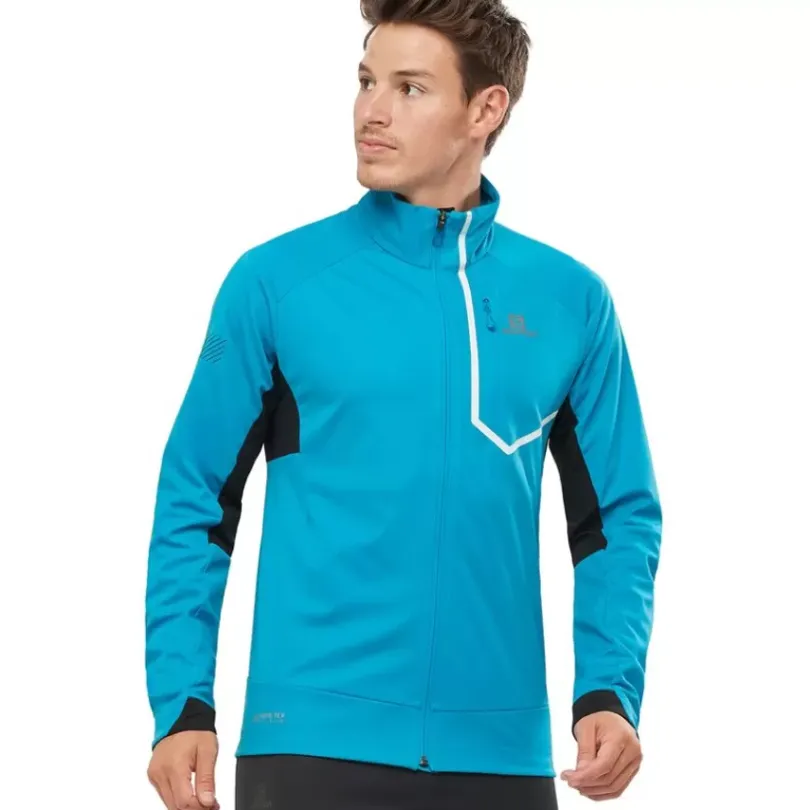 Clothing^Salomon Outlet – Gore-Tex Infinium Windstopper Pro Jacket – Men'S Barrier Reef|Black