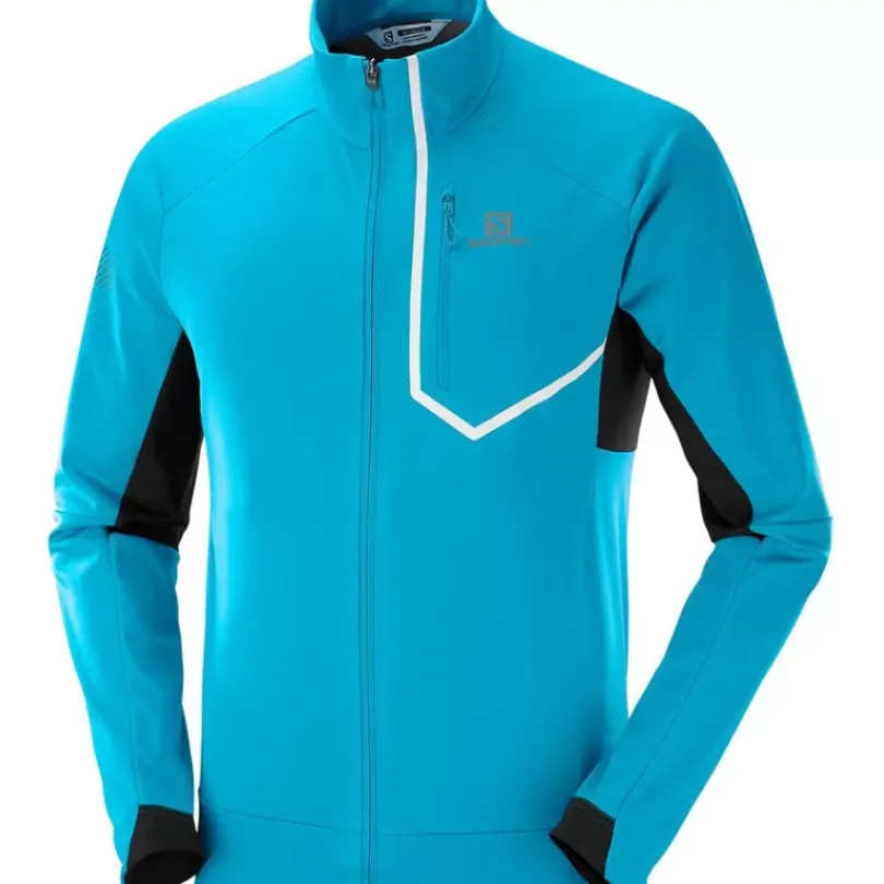 Clothing^Salomon Outlet – Gore-Tex Infinium Windstopper Pro Jacket – Men'S Barrier Reef|Black
