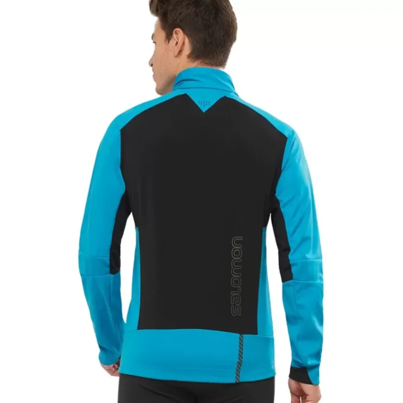 Clothing^Salomon Outlet – Gore-Tex Infinium Windstopper Pro Jacket – Men'S Barrier Reef|Black