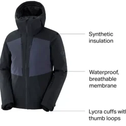 Clothing^Salomon Outlet – Highland Jacket – Men'S Black|Bronze Brown/Cumin|Goji Berry/Black|Mallard Blue
