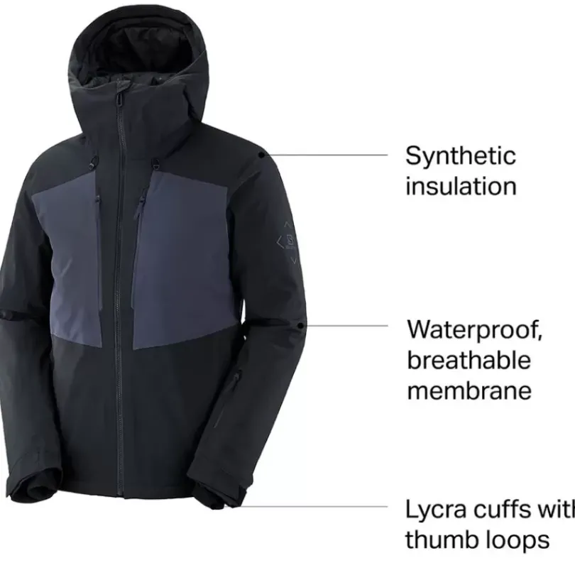 Clothing^Salomon Outlet – Highland Jacket – Men'S Black|Bronze Brown/Cumin|Goji Berry/Black|Mallard Blue