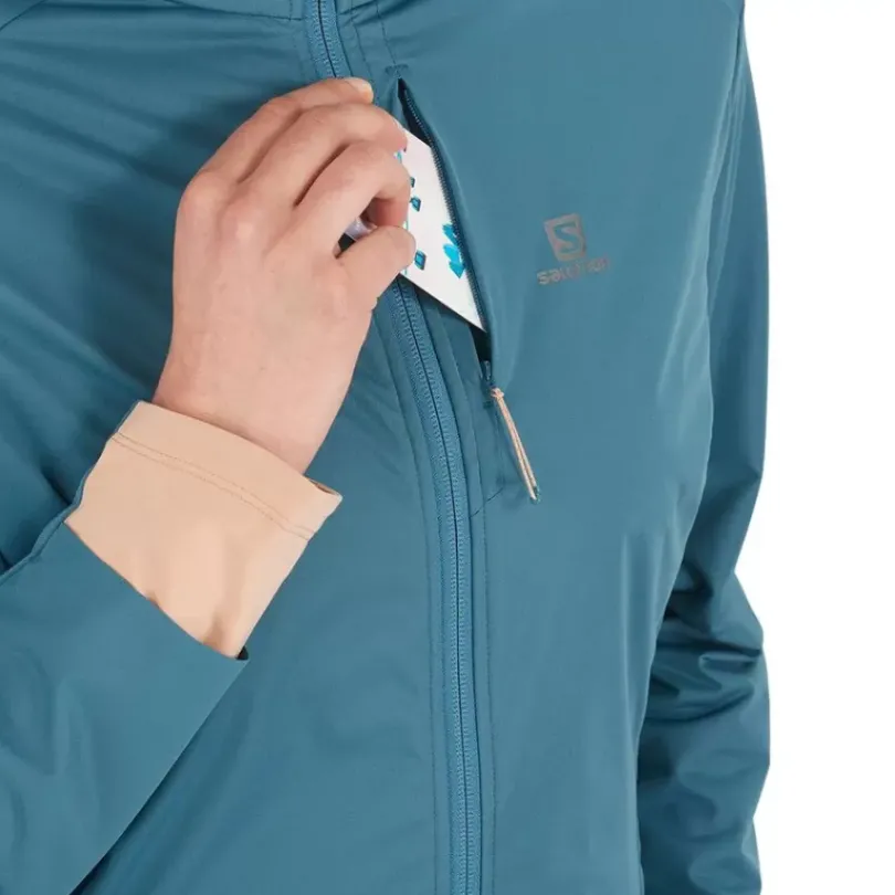 Clothing^Salomon Outlet – Light Shell Jacket – Women'S Black/Mallard Blue|Mallard Blue/Sirocco|Red Chili/Black