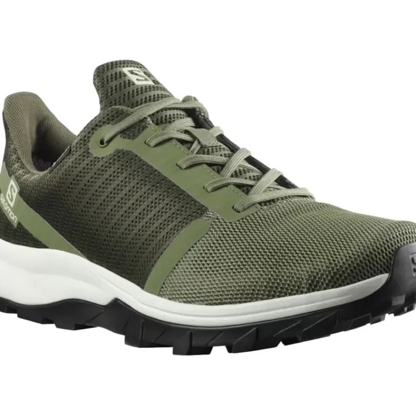 Footwear^Salomon Outlet – Outbound Prism Gtx Hiking Shoe – Men'S Deep Lichen Green/Olive Night/Vanilla Ice