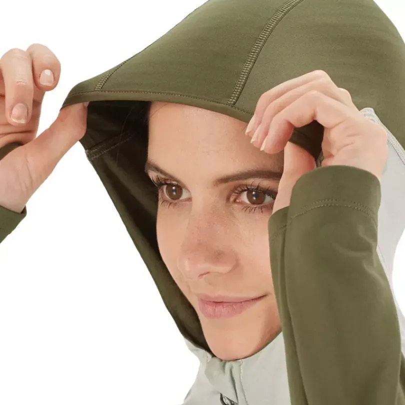 Clothing^Salomon Outlet – Outline All Season Hybrid Jacket – Women'S Olive Night/Wrought Iron