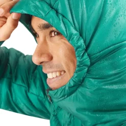 Clothing^Salomon Outlet – Outline Down Hooded Jacket – Men'S Black|Mallard Blue|Pacific